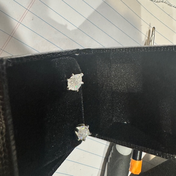 Pear Shaped Diamond Earrings 2 CTW - Picture 9 of 9